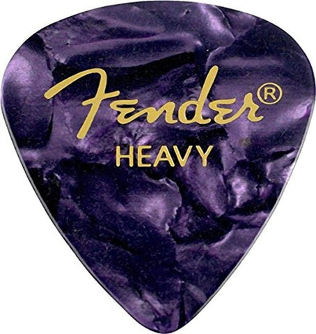 Fender Premium Celluloid Guitar Picks 351 Shape, White Moto, Thin, 12-Pack
