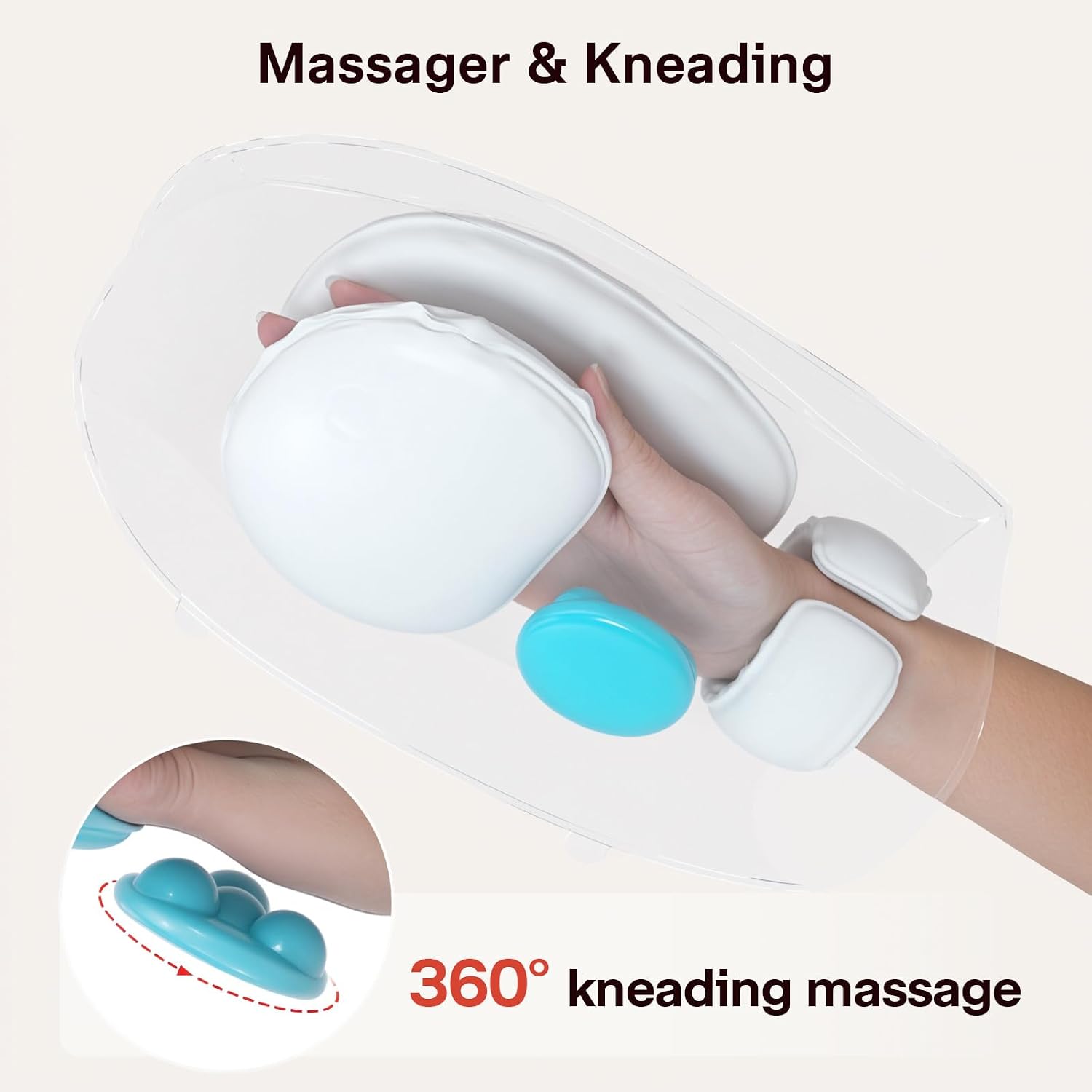 ALLJOY Roller Kneading Hand Massager for Arthritis and Carpal Tunnel Relief