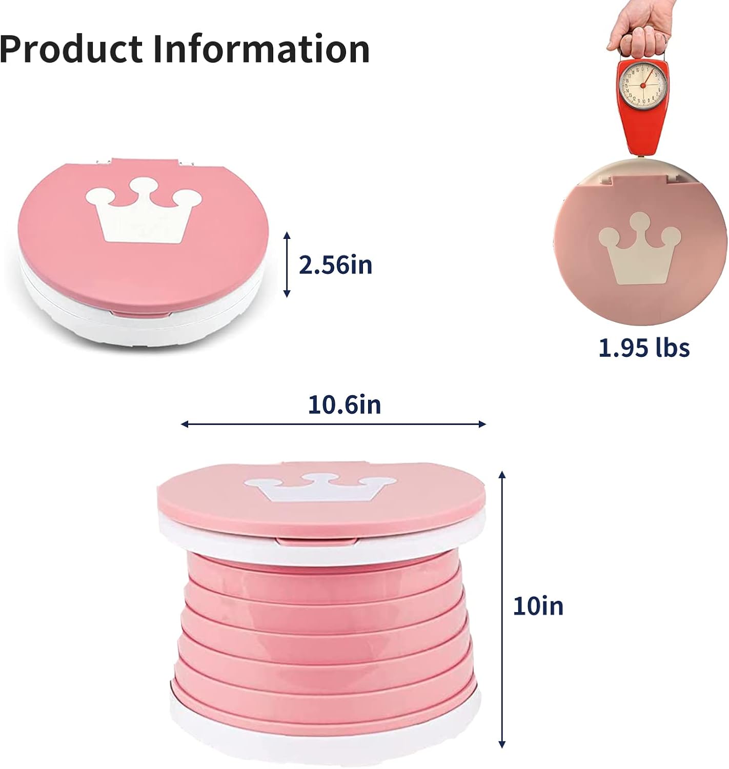 SunnySmile,Travel Potty,Car Potty for Toddler,Portable Toilet for Kids