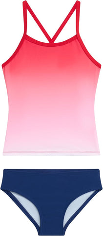 Kanu Surf Girls' Melanie Beach Sport 2-Piece UPF 50+ Banded Tankini
