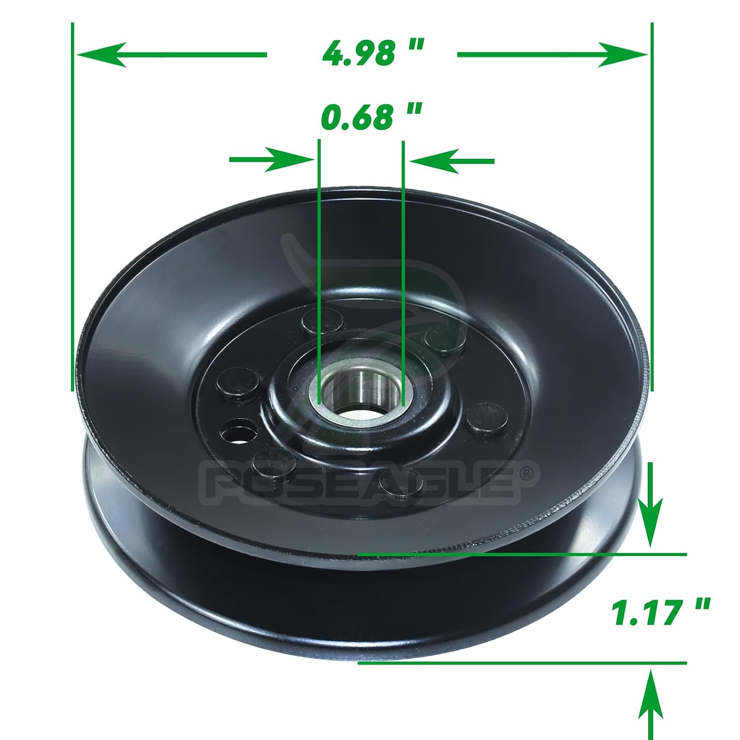 1-603805 Idler Pulley for Toro Z Master 52", Exmark Lazer Z 60"