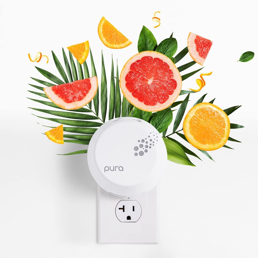 Capri Blue Pura Smart Home Plug-in Diffuser Refills – Includes 2 Capri Blue Pura Refills for Plug in Diffusers for Home - Long Lasting Luxury Scents - Holiday Volcano (Pack of 2)
