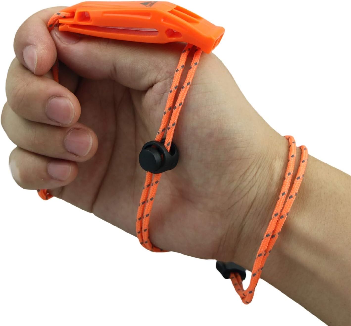 LuxoGear Emergency Whistles with Lanyard Safety Whistle Survival Shrill Loud Blast for Kayak Life Vest Jacket Boating Fishing Boat Camping Hiking Hunting Rescue Signaling Kids Lifeguard Plastic 2 Pack