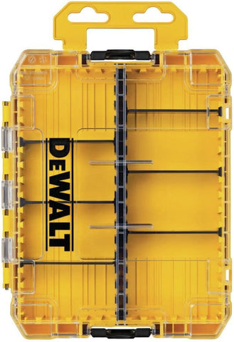 DEWALT Tool Box, Medium 8-Compartments Small Parts Organizer, Portable Tough Case Screw Organizer Toolbox with Customazible Dividers (DWAN2190)