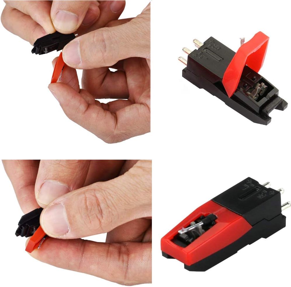 4 Pack Ruby Record Player Needle Turntable Stylus Replacement for ION Jenson Crosley Victrola Sylvania Turntable Phonograph LP Vinyl Player More Brand