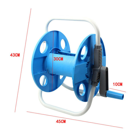 ＡＷＨＡＯ Hose Reel Cart Pipe Storage Rack Resistant Household Prevent Twisting Water Hose Holder Pipe Organizer for Patio Lawn Farm, KM01 15M