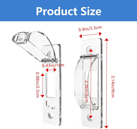 Light Switch Cover Guard, 2 Pack, Clear, for Home & Nursery