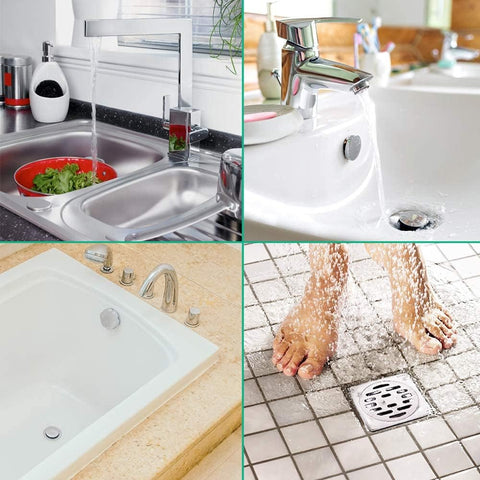 Drain Snake Hair Drain Clog Remover - 3 Pack Shower Sink Unclogger Tool