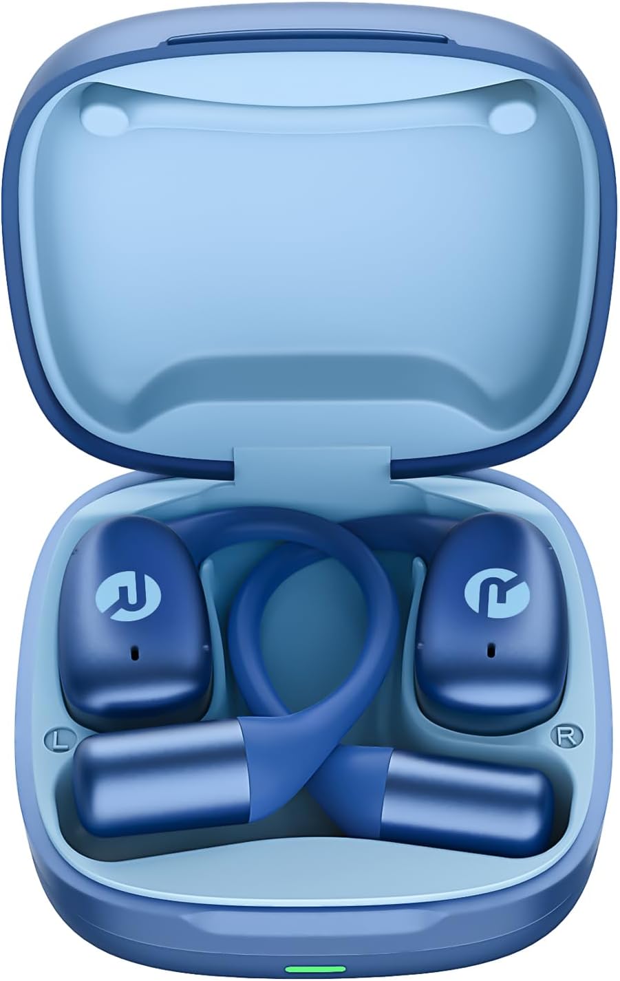 Raycon Essential Open Ear Earbuds – Open Ear Headphones, Earbuds Wireless Bluetooth, Sweat & Water-Resistant Earphones, Running Headphones with Ultra-Lightweight Design, 36 Hours Battery Life (Blue)