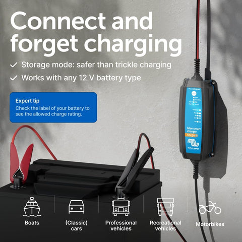 Victron Energy Blue Smart IP65 Smart Car Battery Charger 12V 5A