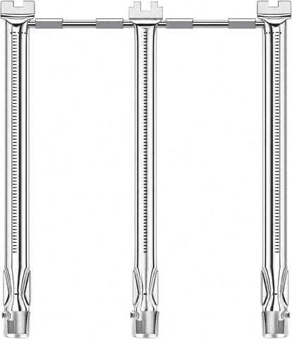 Uniflasy 69787 Grill Burner Tubes for Weber Spirit and GS4 Spirit II 300 Series, Spirit E310 E320 S310 S320 E330 S330 304 Stainless Steel Gas Grills, 18 Inch Grill Burner for Weber Spirit Grill Parts
