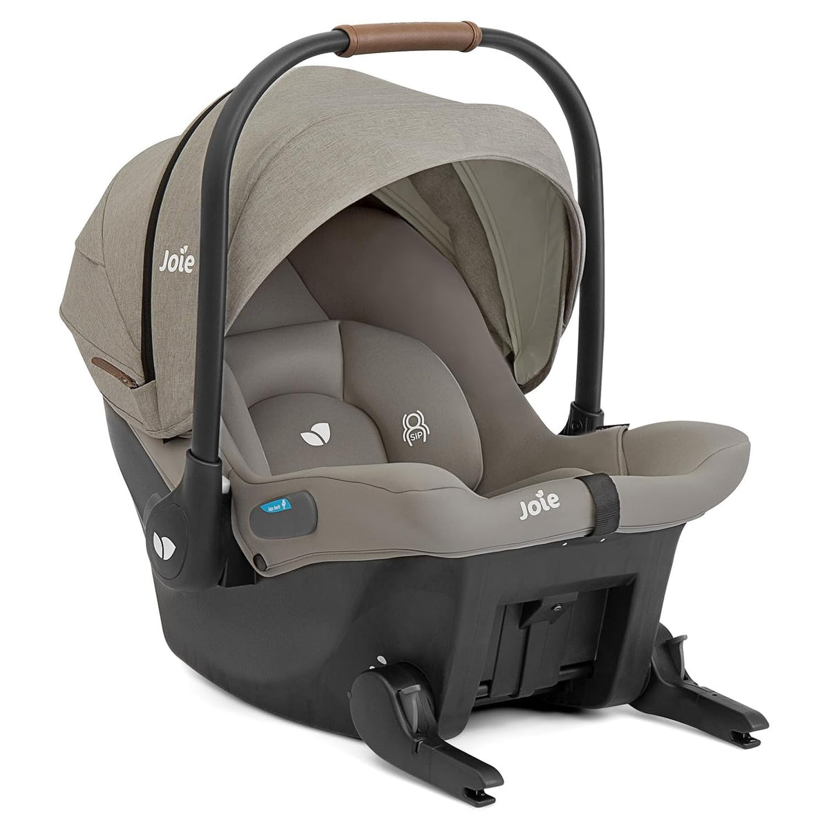 Joie Mint Latch Baseless Infant Car Seat – Lightweight, Built-in Rigid Lower Anchor Attachments and Side-Impact Protection – No Base Installation Required, Travel-Friendly Design (Dove)