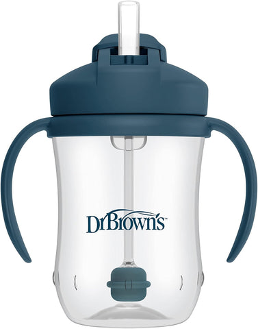 Dr. Brown's Milestones Baby's First Straw Cup, Blue, 1-Pack