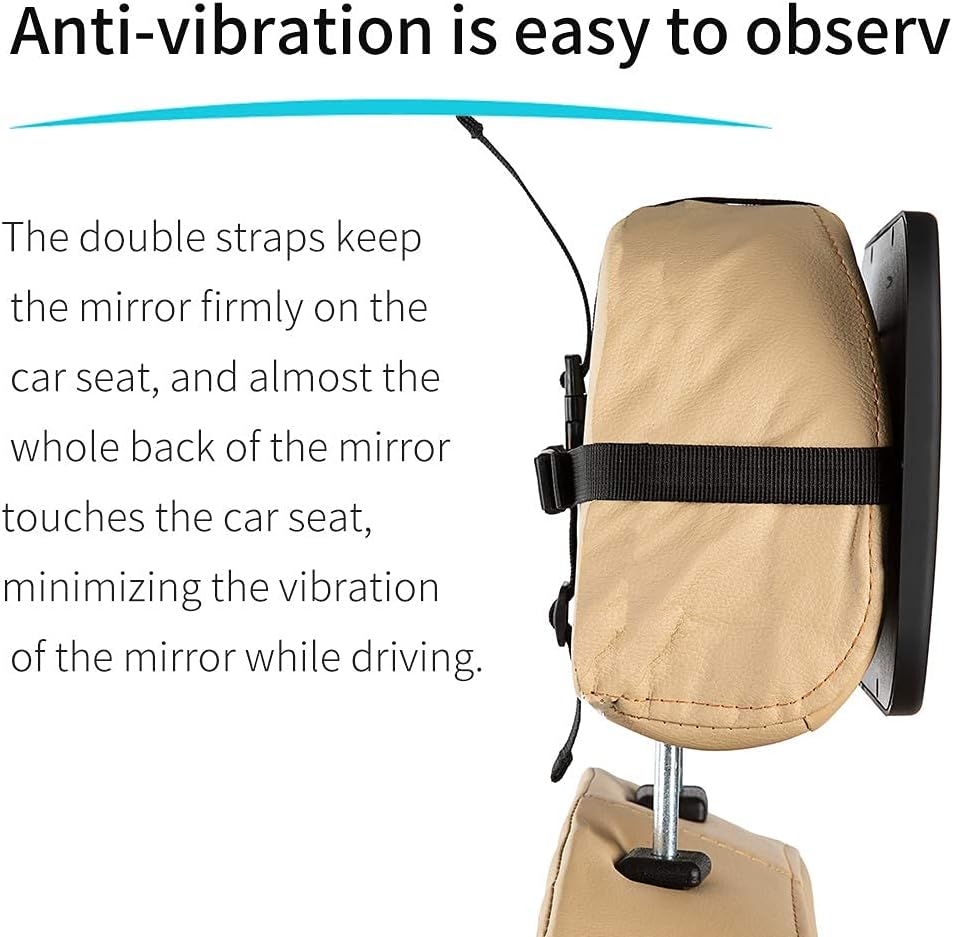 Baby Car Mirror Backseat, Black