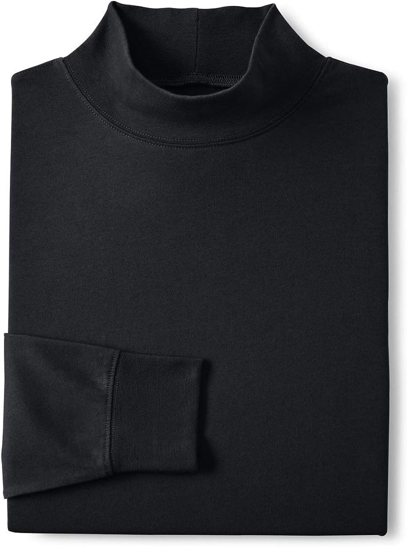 Lands' End Men's Super-T Mock Turtleneck