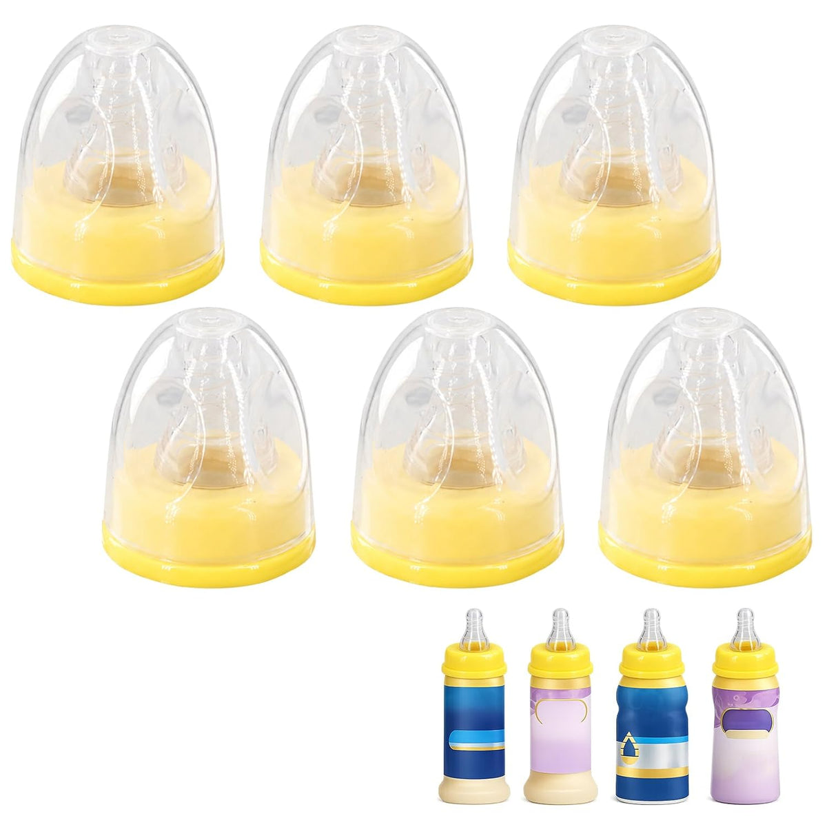 6Pcs Slow Flow Nipples for Similac and Enfamil Ready to Feed Bottles