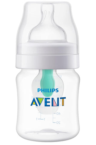 Philips Avent Anti-Colic Baby Bottle with AirFree Vent, Slow Flow, 4 oz