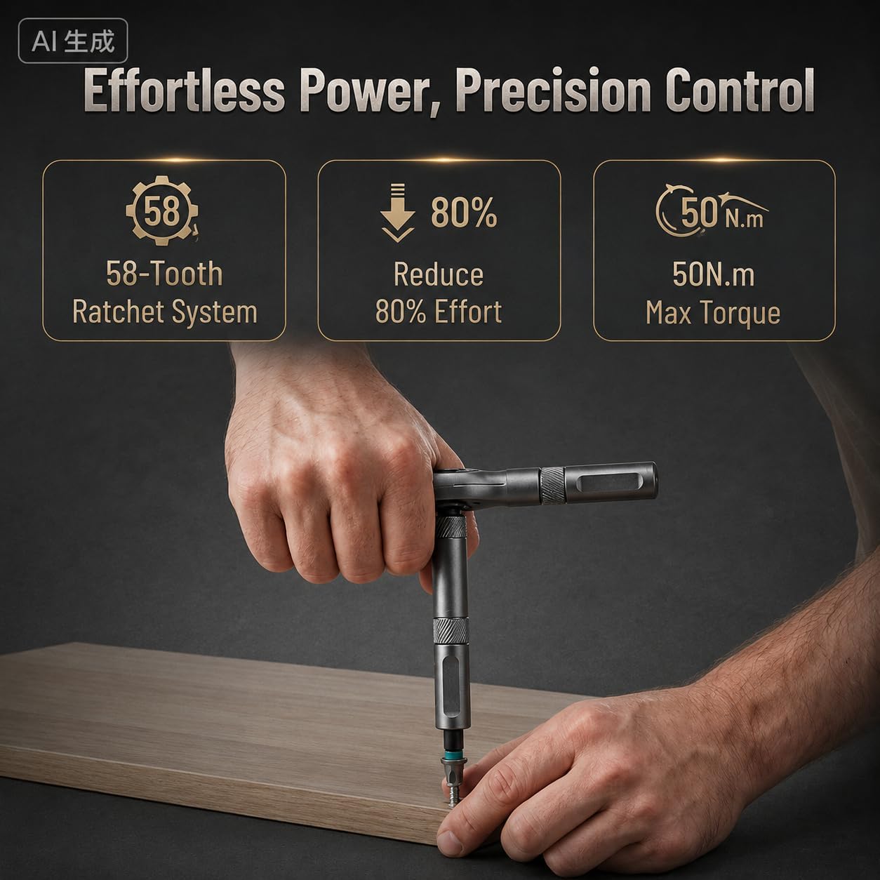 24-in-1 TOOLSONS Multi Tool Set, Ratchet Tool Kit with Multiple Bit Styles