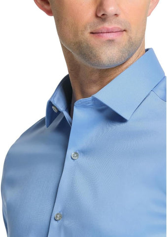 Van Heusen Men's Dress Shirt Slim Fit Ultra Wrinkle Free Flex Collar Stretch