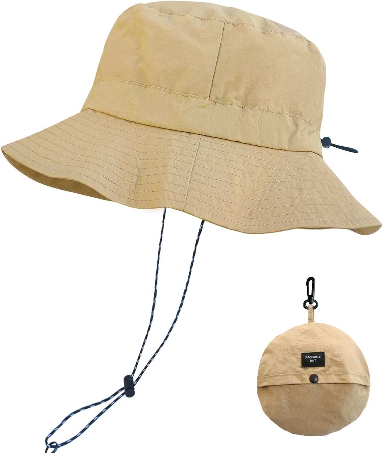 PFFY Packable Sun Bucket Hat for Men Women Outdoor UV Protection Sun Hats