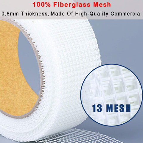 LYLTECH Fiberglass Drywall Joint Tape,1.88in x 180ft Self-Adhesive Mesh