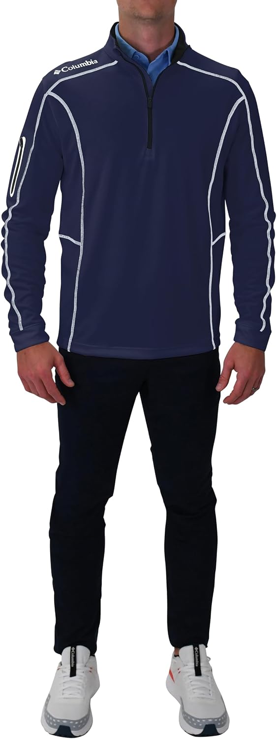 Columbia Men's OMNI WICK Shotgun 1/4 Zip Pullover Breathable Long Sleeve