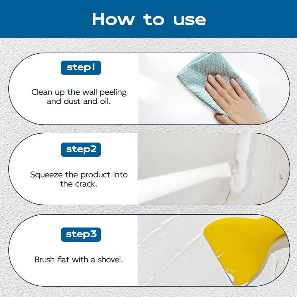 Drywall Repair Kit – Wall Repair Paste for Cracks & Holes 8.8 OZ