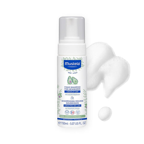 Mustela Cradle Cap Fragrance-Free Baby Shampoo & Cream for Baby & Newborn for Seborrheic Dermatitis - Helps to minimize Scalp Flakes - Clinically & Dermatologist Tested - 2 Items Set