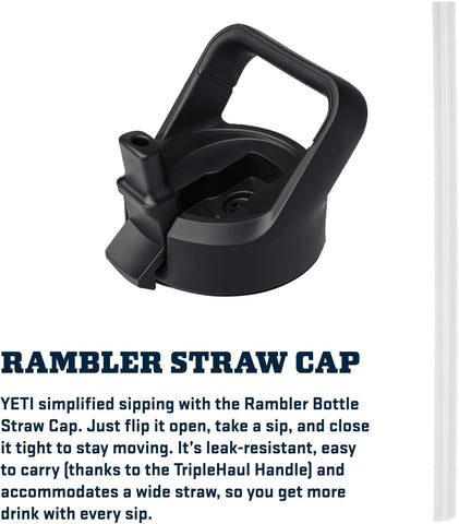 YETI Rambler Bottle Color Matched Straw Cap
