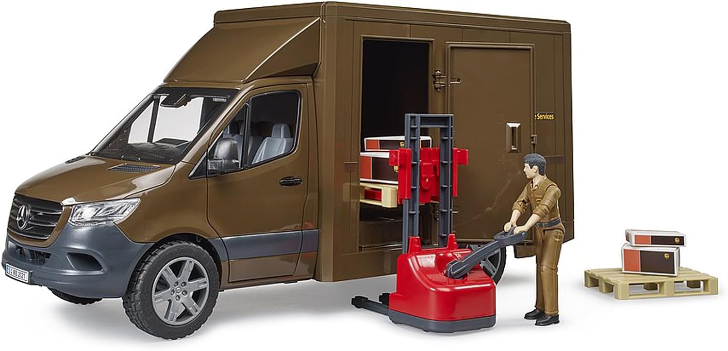 Bruder 02678 MB Sprinter UPS with Driver and Accessories