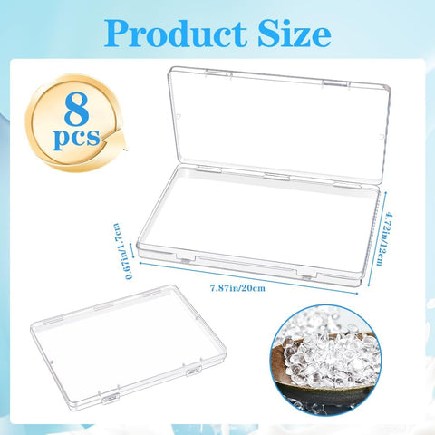 8 Pack Clear Clear Freeze Flat Breastmilk Storage Organizer, Space Saving