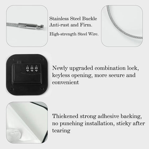 Child Safety Cabinet Locks,Fridge Lock,Closet Locks,Cabinet Lock,Black 2Pcs