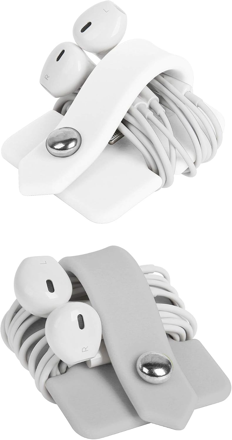 Cord Organizer Earbuds Holder Earphone Wrap Earphones Organizer Headset Headphone Earphone Wrap Winder Cord Manager Cable Winder Set of 2