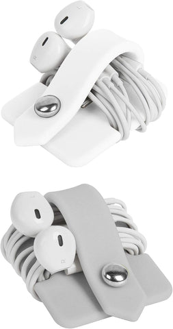 Cord Organizer Earbuds Holder Earphone Wrap Earphones Organizer Headset Headphone Earphone Wrap Winder Cord Manager Cable Winder Set of 2