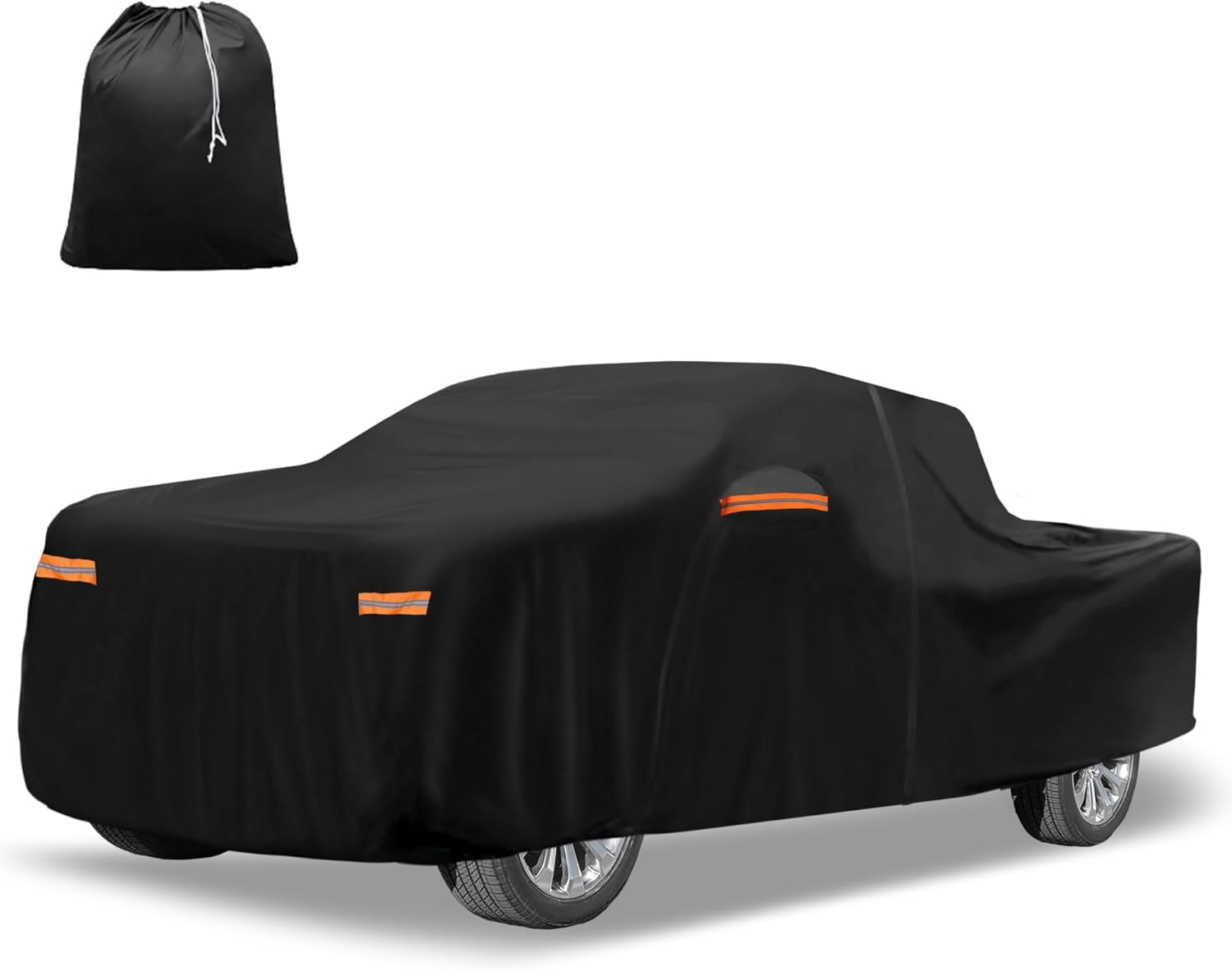 X AUTOHAUX Car Cover for Hyundai Santa Cruz 210D-PU Outdoor Full Car Cover All Weather with Door Zipper for Waterproof Windproof Sun Rain Snow Protection