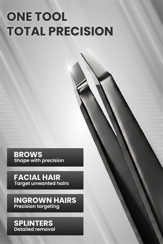 【0mm PRECISION ALIGNMENT】 Tweezers Women Men Eyebrows Ingrown Hair Removal