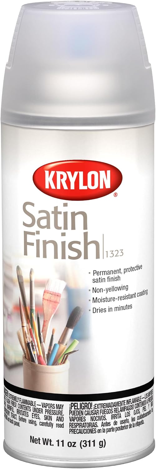 Krylon Industrial Spray Paint, Crystal Clear, Matte, Solvent, 11 oz K01311007-1 Each