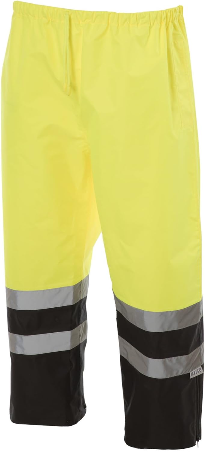 JORESTECH High Visibility Waterproof Safety Overall Pants: Reflective Stripes, ANSI Compliance, and Adjustable Bottoms