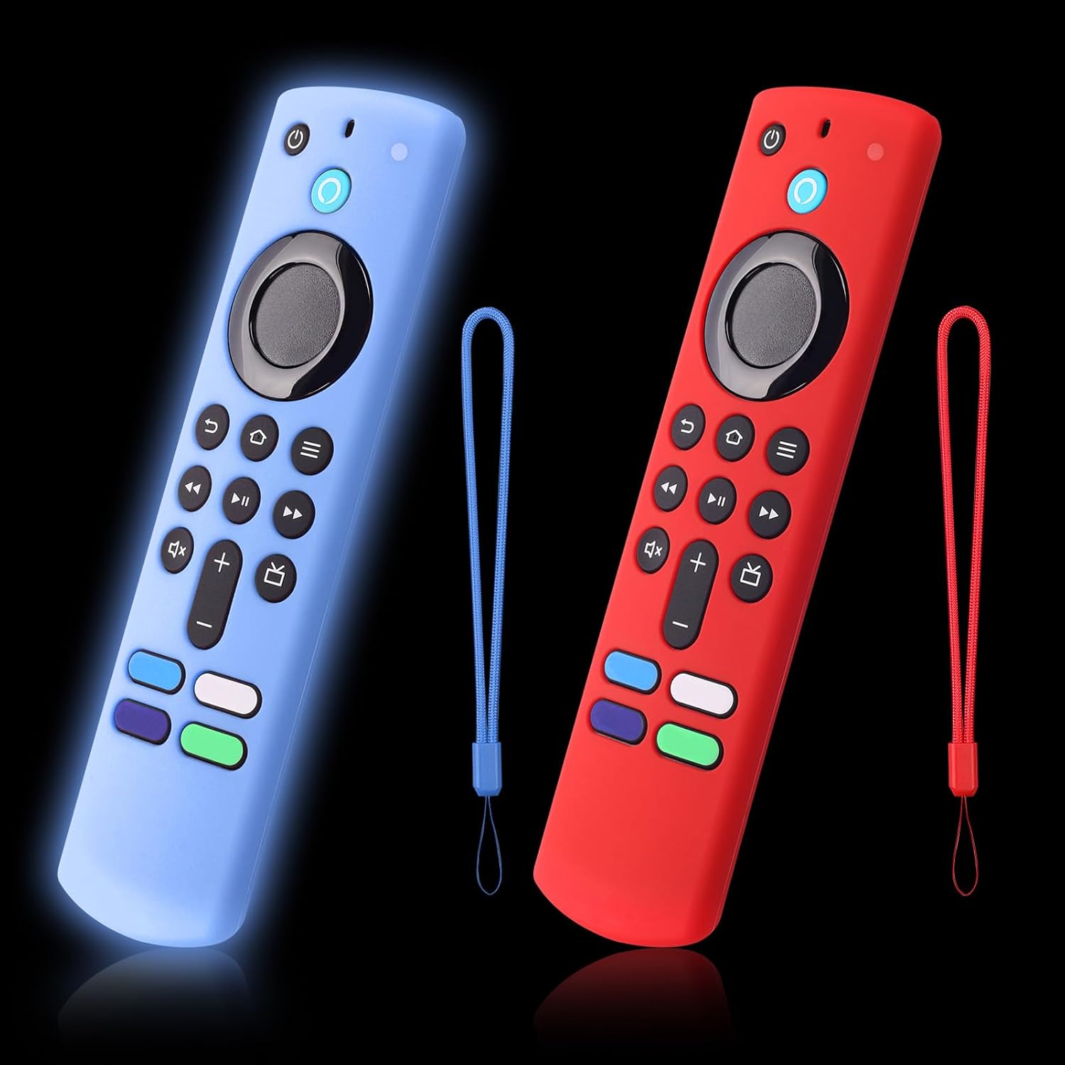 2-Pack Remote Cover for Streaming Stick 4K Plus, 4K Select, 3rd, Blue & Red
