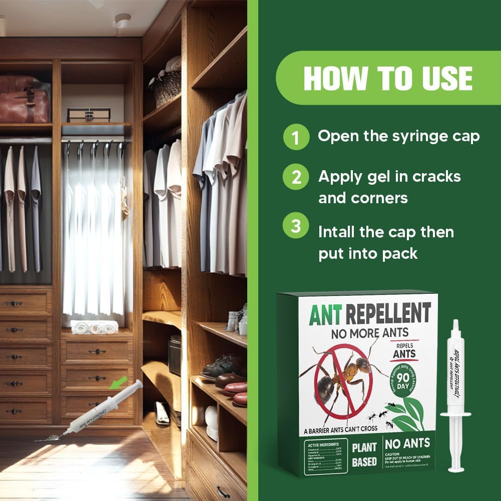 Keep Ants Away Repellent Indoor Pet Safe, Get Rid of Ant- 6P