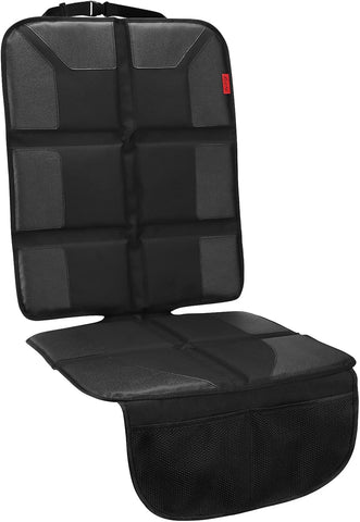 Kaiphy Car Seat Protector - Thick Padding - Durable, Waterproof Fabric, Leather Reinforced Corners (Black, XL)