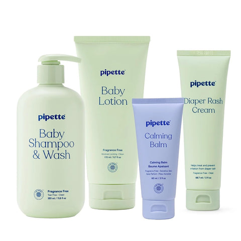 Pipette Baby Lotion, Fragrance Free, 5.7 fl oz (Pack of 2)