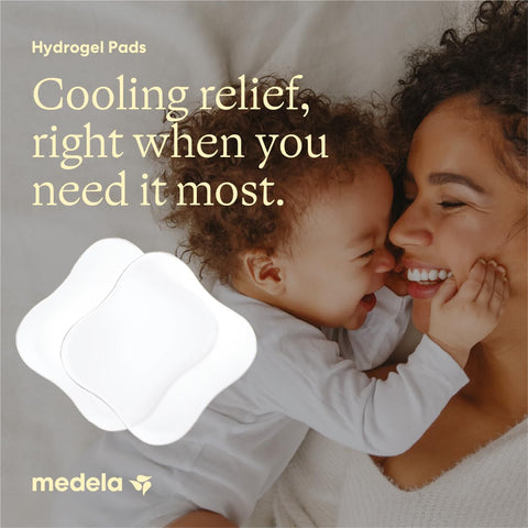 Medela Soothing Hydrogel Pads for Nipples, Reusable 24 Hours, Pack of 4