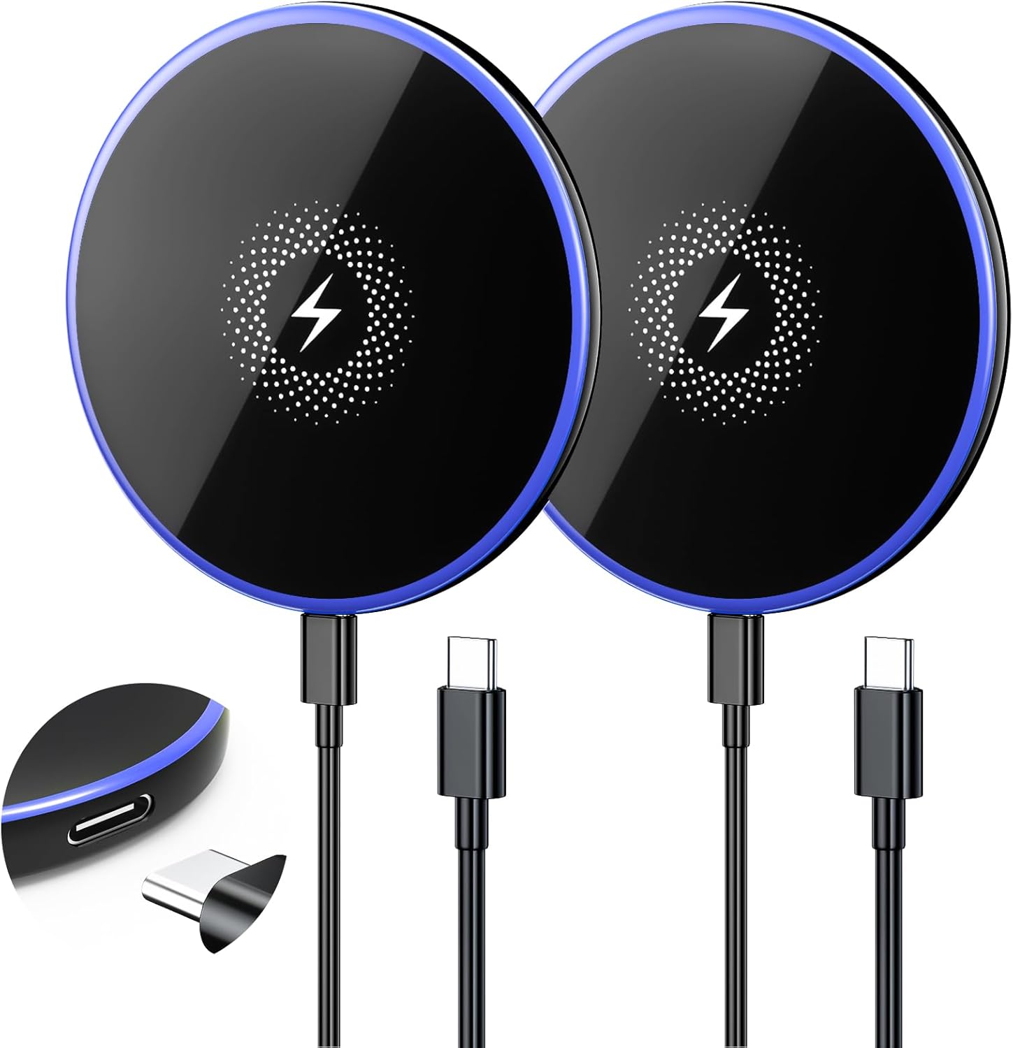 Wireless Charger 2Pack 6FT 15W Samsung Magnetic MagSafe Charger