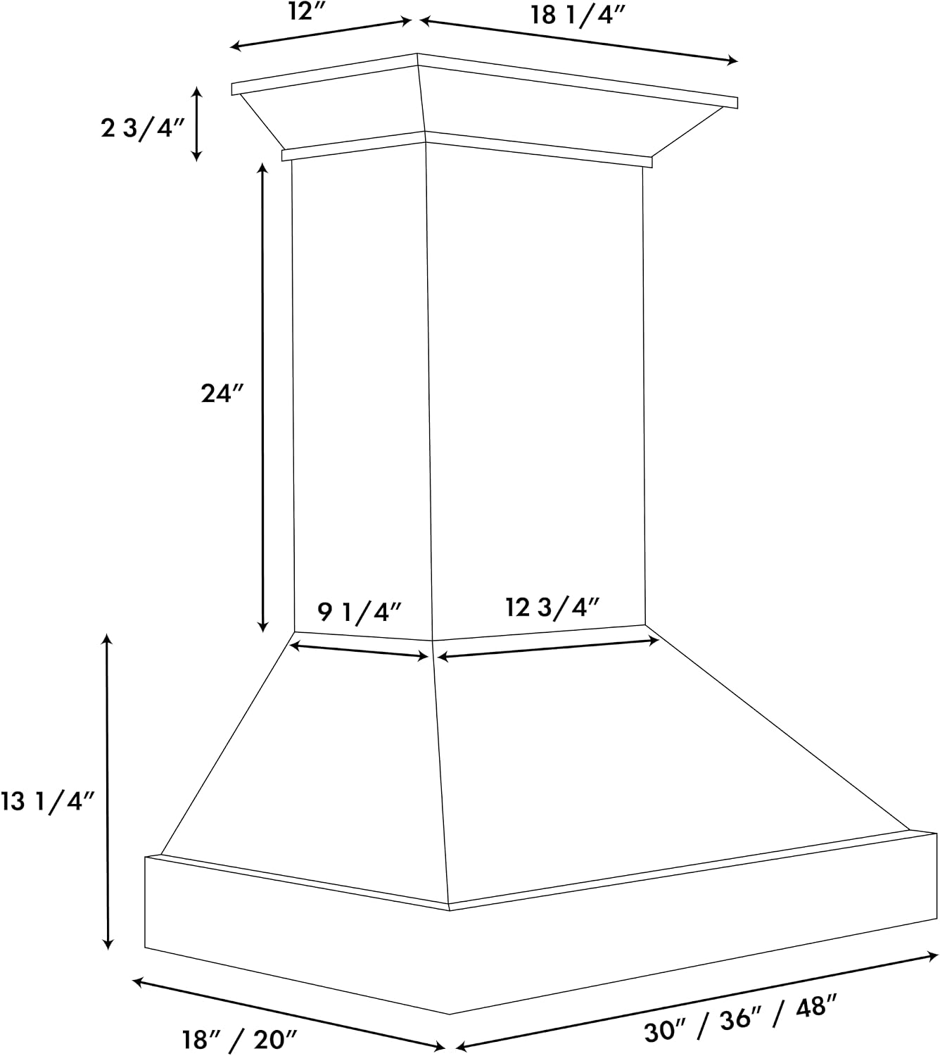 ZLINE 30 in. Wooden Wall Mount Range Hood in Smooth Bright White Finish (KBWW-30)
