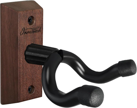 Guitar Wall Mount, Acacia Hardwood Guitar Hanger, U-Shaped Guitar Wall Hanger Mount, Guitar Holder Hook Stand for Acoustic, Electric Guitar, Banjo, Bass, Gift for Guitar Player
