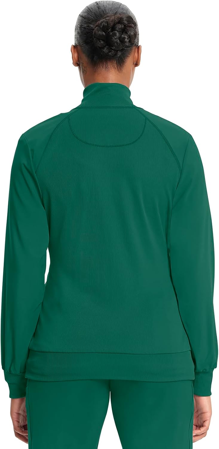 Cherokee Infinity Scrub Jacket for Women Zip Front Contemporary Fit