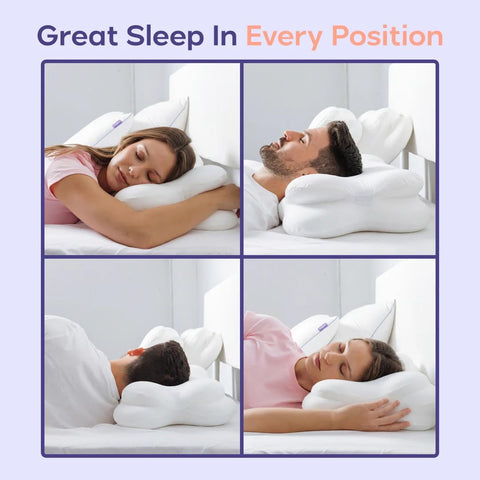 Mellow CloudAlign Memory Foam Pillow for Neck & Shoulder Support, Standard