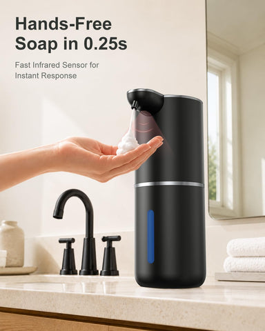 Fantictas Automatic Foaming Soap Dispenser Touchless, 4 Adjustable Levels
