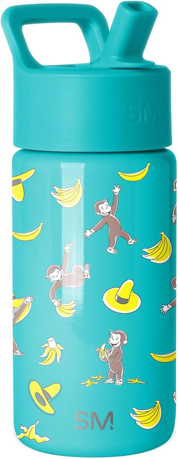 Simple Modern Curious George Kids Water Bottle & Toddler Cup | 14oz